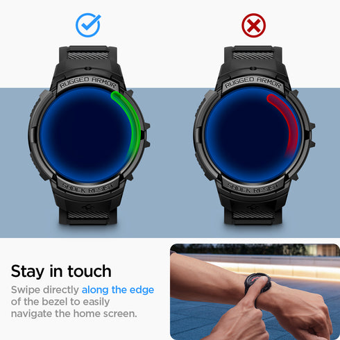 Spigen כיסוי+רצועה ל-Galaxy Watch 6 (44mm) – Rugged Armor Pro